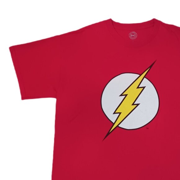 DC Comics Originals Mens Size XL Flash T Shirt Red Short Sleeve Superhero - Picture 4 of 6